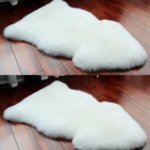 2-LLB Genuine Sheepskin Area Rug 2x3ft